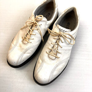 Ecco Golf Shoes Men's 7 - 7.5 ( EU 41) Lace Up White Athleticwear Golfer
